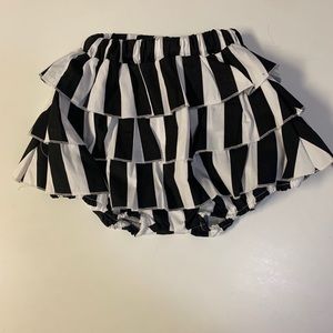Loud Apparel Striped Ruffle Bloomers